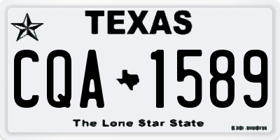 TX license plate CQA1589