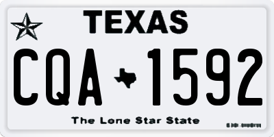 TX license plate CQA1592