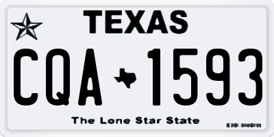 TX license plate CQA1593