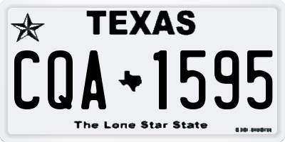 TX license plate CQA1595