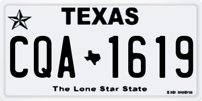 TX license plate CQA1619