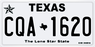 TX license plate CQA1620