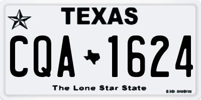 TX license plate CQA1624