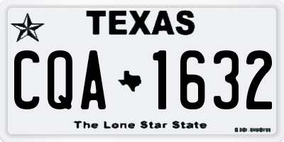 TX license plate CQA1632