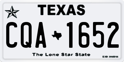 TX license plate CQA1652