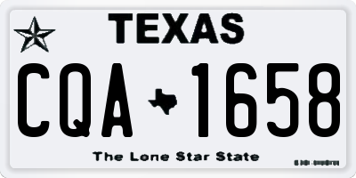 TX license plate CQA1658