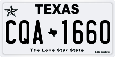 TX license plate CQA1660
