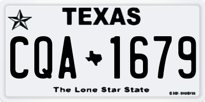 TX license plate CQA1679