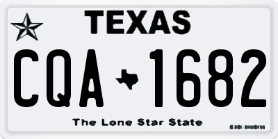 TX license plate CQA1682
