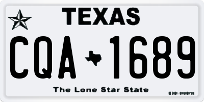 TX license plate CQA1689
