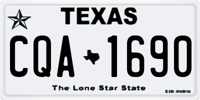 TX license plate CQA1690