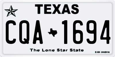 TX license plate CQA1694
