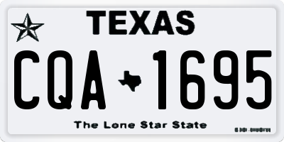 TX license plate CQA1695