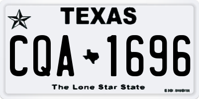 TX license plate CQA1696