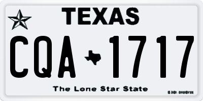 TX license plate CQA1717