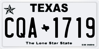 TX license plate CQA1719