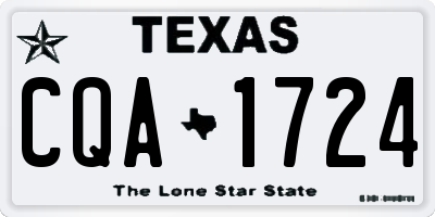 TX license plate CQA1724