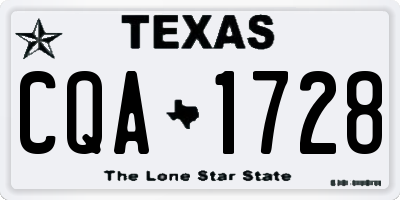 TX license plate CQA1728