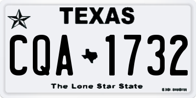 TX license plate CQA1732