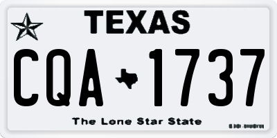 TX license plate CQA1737