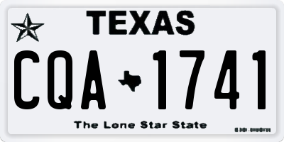 TX license plate CQA1741