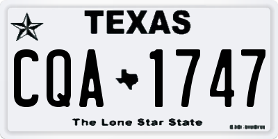 TX license plate CQA1747