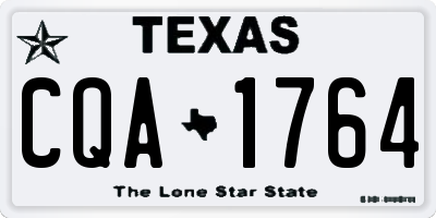 TX license plate CQA1764