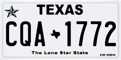 TX license plate CQA1772
