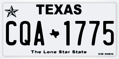 TX license plate CQA1775