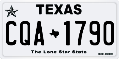 TX license plate CQA1790