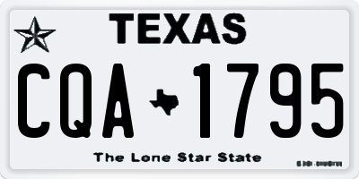 TX license plate CQA1795