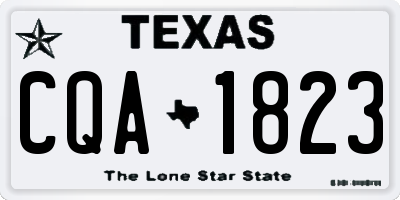 TX license plate CQA1823
