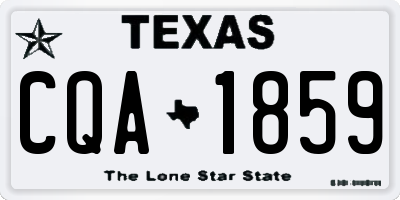 TX license plate CQA1859