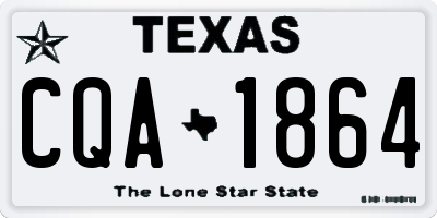 TX license plate CQA1864