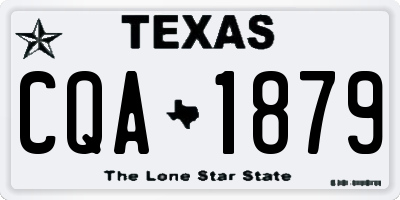 TX license plate CQA1879