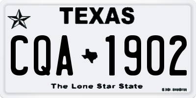TX license plate CQA1902