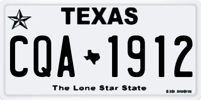 TX license plate CQA1912