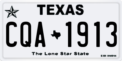 TX license plate CQA1913