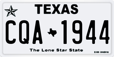 TX license plate CQA1944