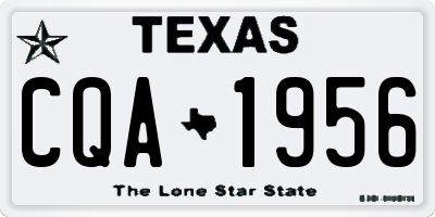 TX license plate CQA1956