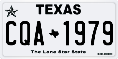 TX license plate CQA1979