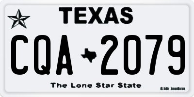 TX license plate CQA2079