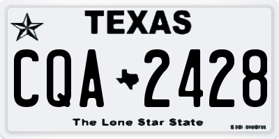TX license plate CQA2428