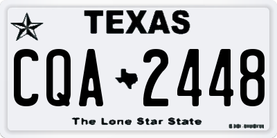 TX license plate CQA2448