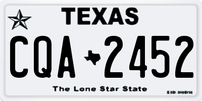 TX license plate CQA2452