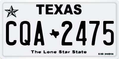 TX license plate CQA2475