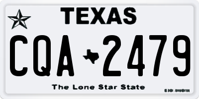 TX license plate CQA2479
