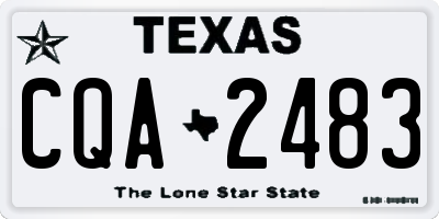 TX license plate CQA2483