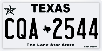 TX license plate CQA2544