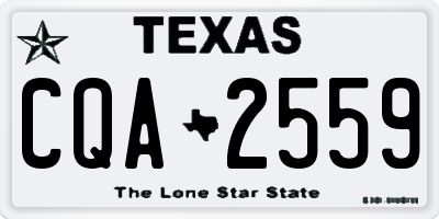 TX license plate CQA2559